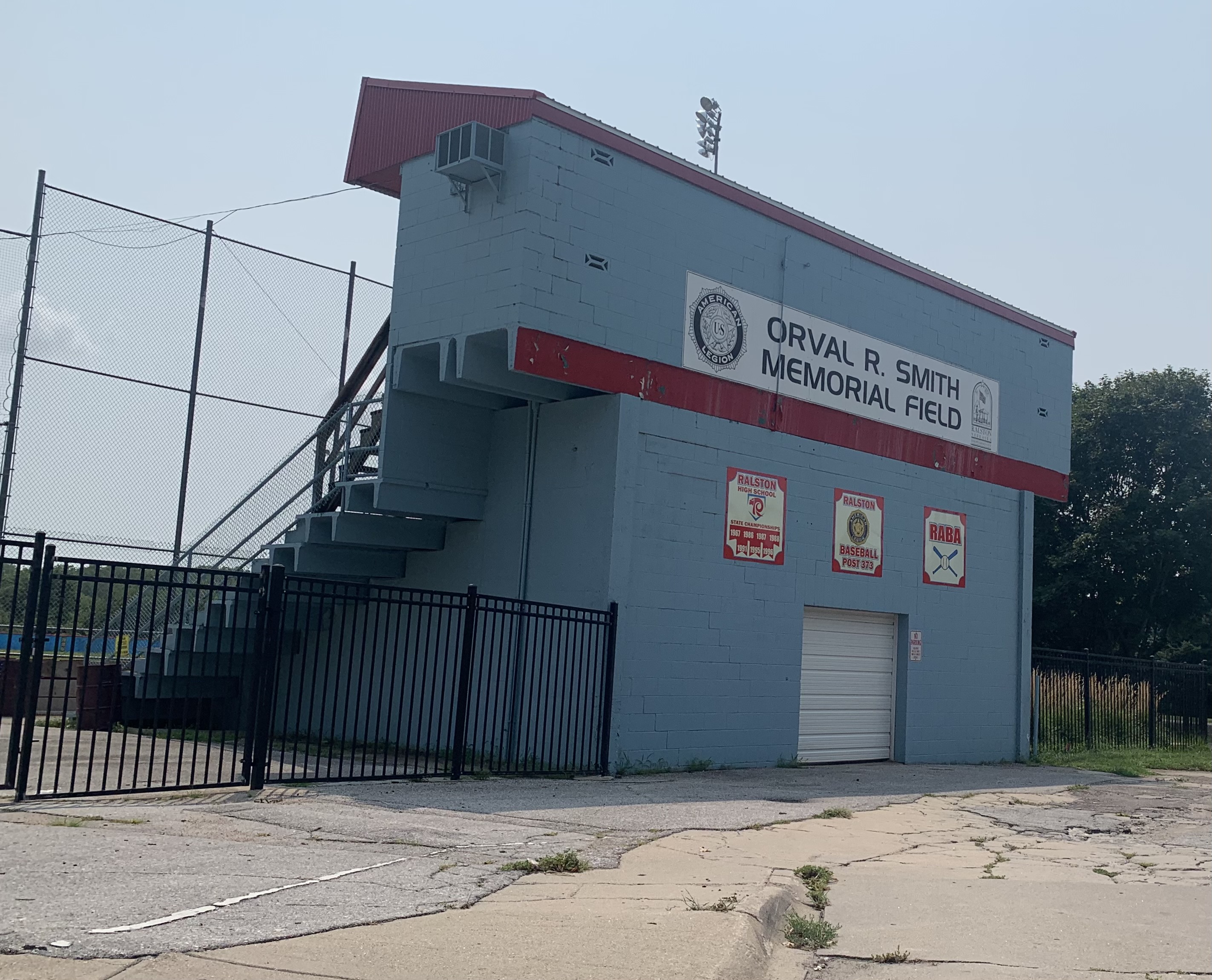 Orval R. Smith Memorial Field is shown Tuesday, Aug. 10, 2021. New on-campus baseball and softball fields would be built under Ralston’s school bond measure that will go to the ballot this fall. (Derek Noehren/ Daily Record)