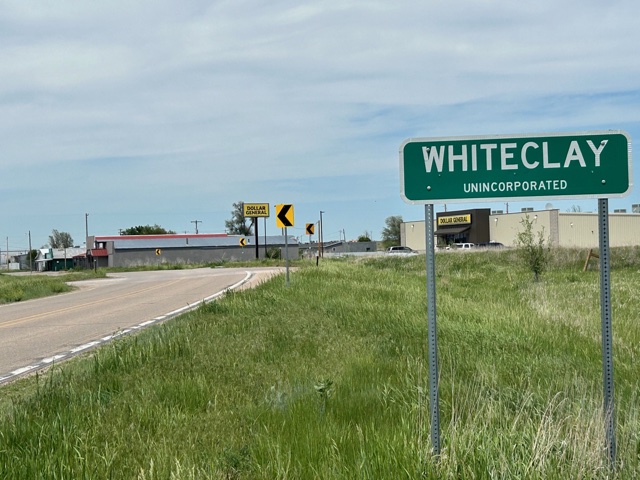 An unincorporated village on the edge of the sprawling Pine Ridge Reservation, Whiteclay now offers Dollar stores along with a grocery, a ranch store, a tax preparation outlet and a restaurant.<br />(Paul Hammel / Nebraska Examiner)