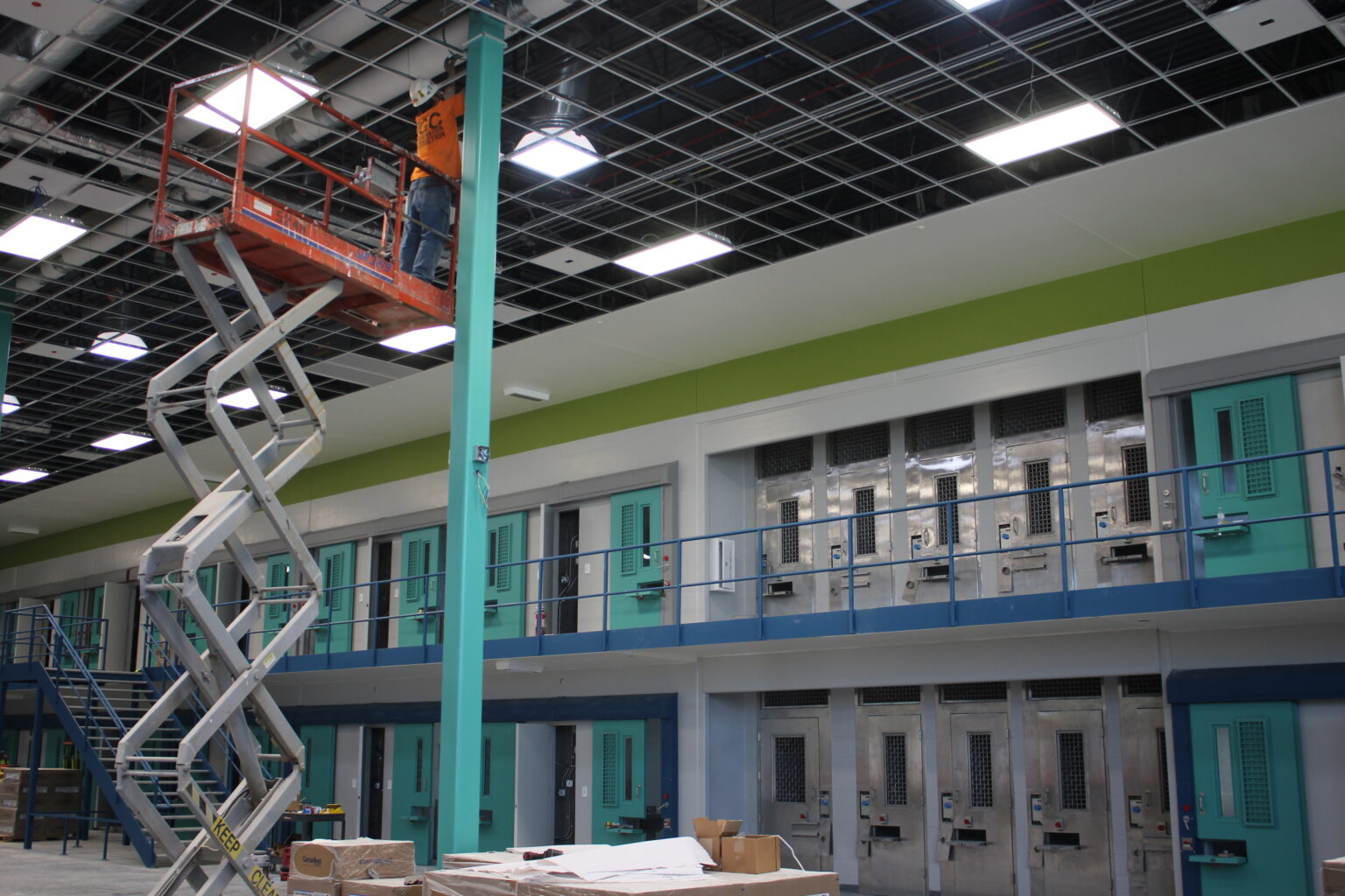 A new, 384-bed maximum security wing at the Reception and Treatment Center in Lincoln.<br /> (Paul Hammel / Nebraska Examiner)
