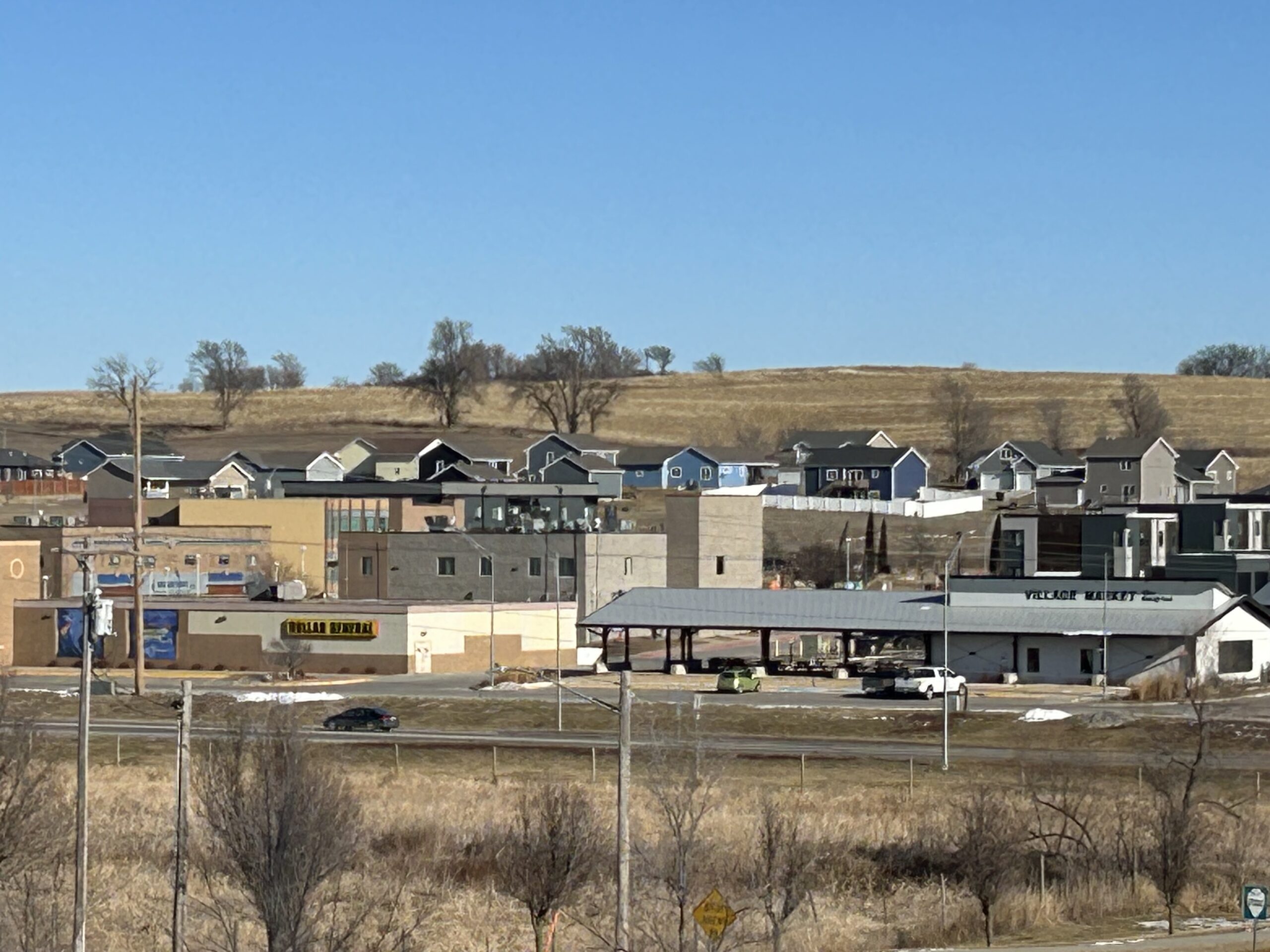 The development of a planned community of nearly 200 homes, apartments and shops called Ho-Chunk Village has been a success story in Winnebago.<br />(Paul Hammel / Nebraska Examiner)