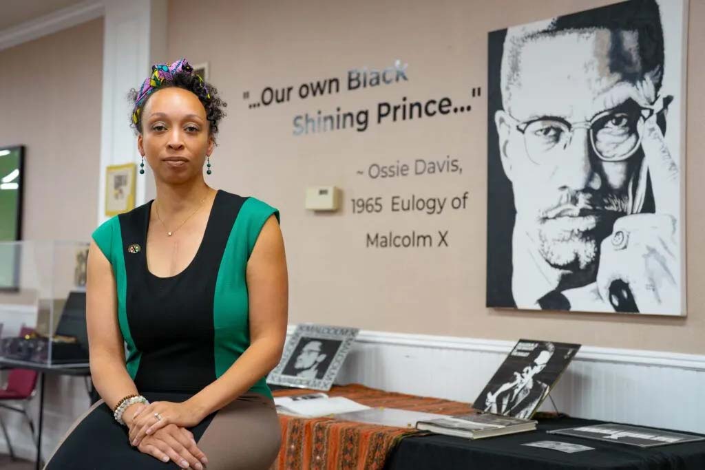 JoAnna LeFlore-Ejike, executive director of the Malcolm X Memorial Foundation.<br />(Abiola Kosko / Flatwater Free Press)