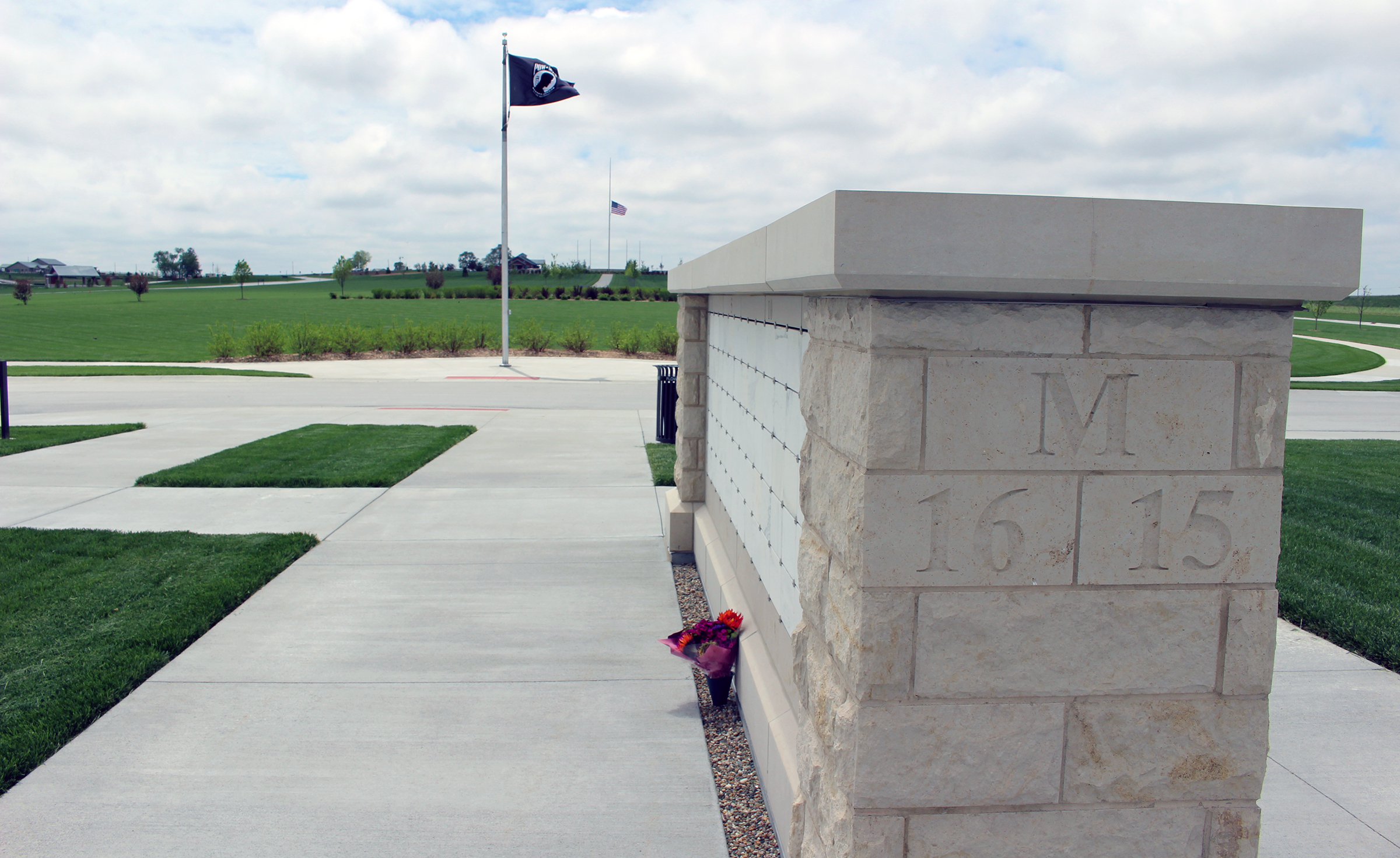 A National League of Families POW/MIA flag represents remembrance of those servicemembers who were prisoners of war or missing in action. (Photo by Scott Stewart)