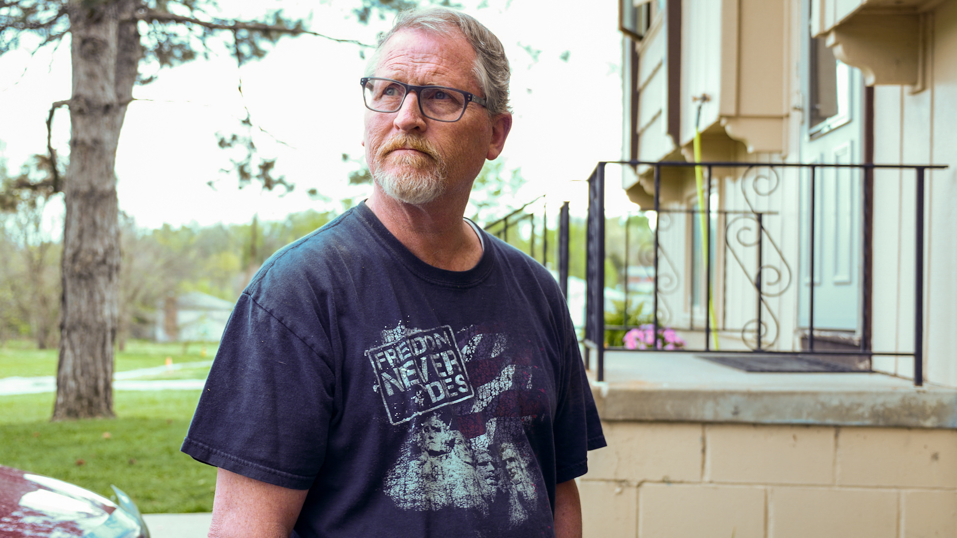 Randy Beaulieu’s beliefs differed from those of his son, Nick. The elder Beaulieu was a conservative Christian who supported President Donald Trump. Randy died of cancer in 2020. He was 59.<br />(Courtesy of Nick Beaulieu)