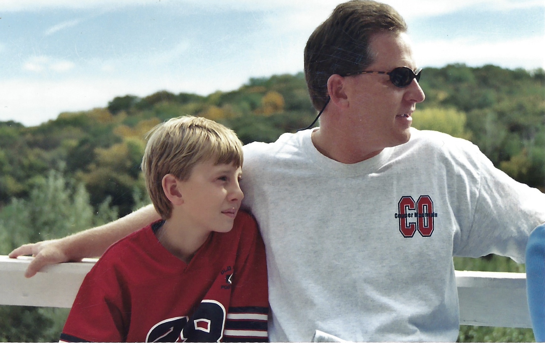 A young Nick Beaulieu (left) with his father, Randy. Footage from some of the home movies Randy made of his son appears in the documentary “My Omaha.”<br />(Courtesy of Nick Beaulieu)