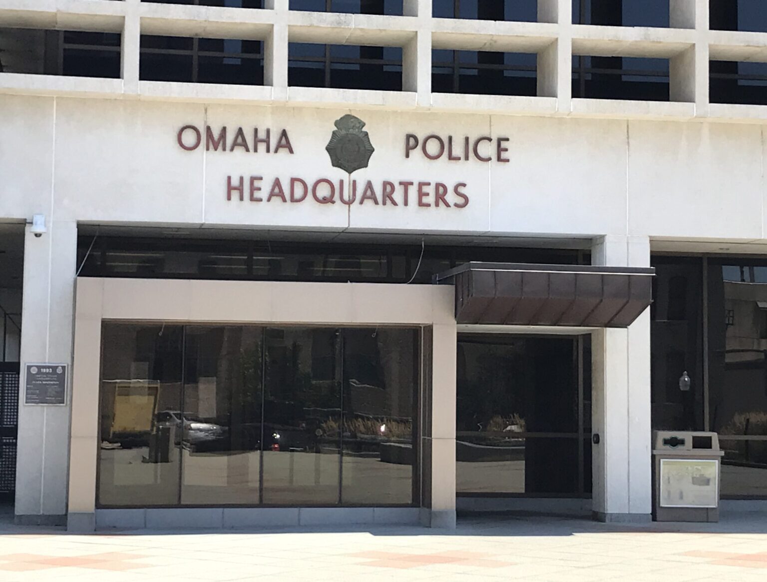 The downtown headquarters of the Omaha Police Department.<br />(Cate Folsom / Nebraska Examiner)