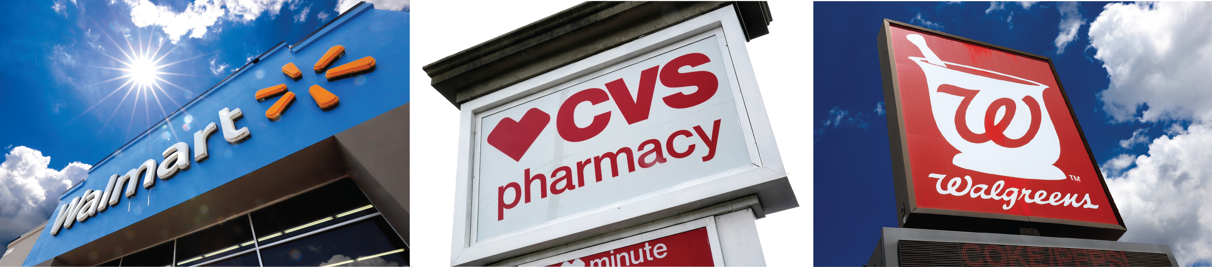 Two of the largest U.S pharmacy chains have agreed in principle to pay about $10 billion combined to settle lawsuits over the toll of powerful prescription opioids. In addition to the deals with CVS Health and Walgreens, a lawyer for local governments says settlement conversations are continuing with Walmart. (Gene J. Puskar / AP Photo)
