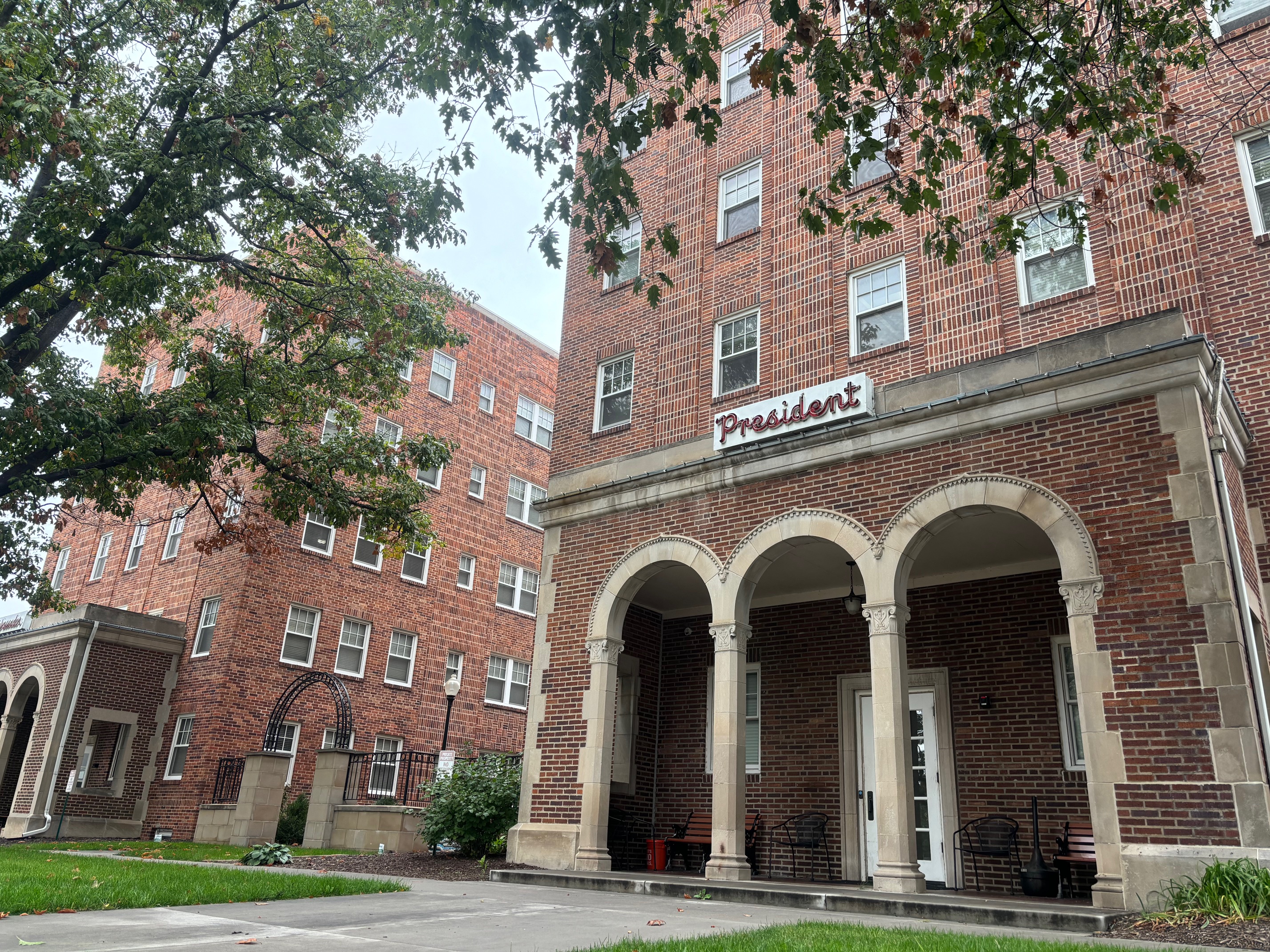 The property valuations of the President and Ambassador apartment buildings on the Lincoln Mall skyrocketed to $4.53 million this year – nearly tripling from the year before. These buildings and others are at the center of a court fight over how to value affordable housing in Nebraska moving forward.<br />(Ryan Hoffman / Flatwater Free Press)