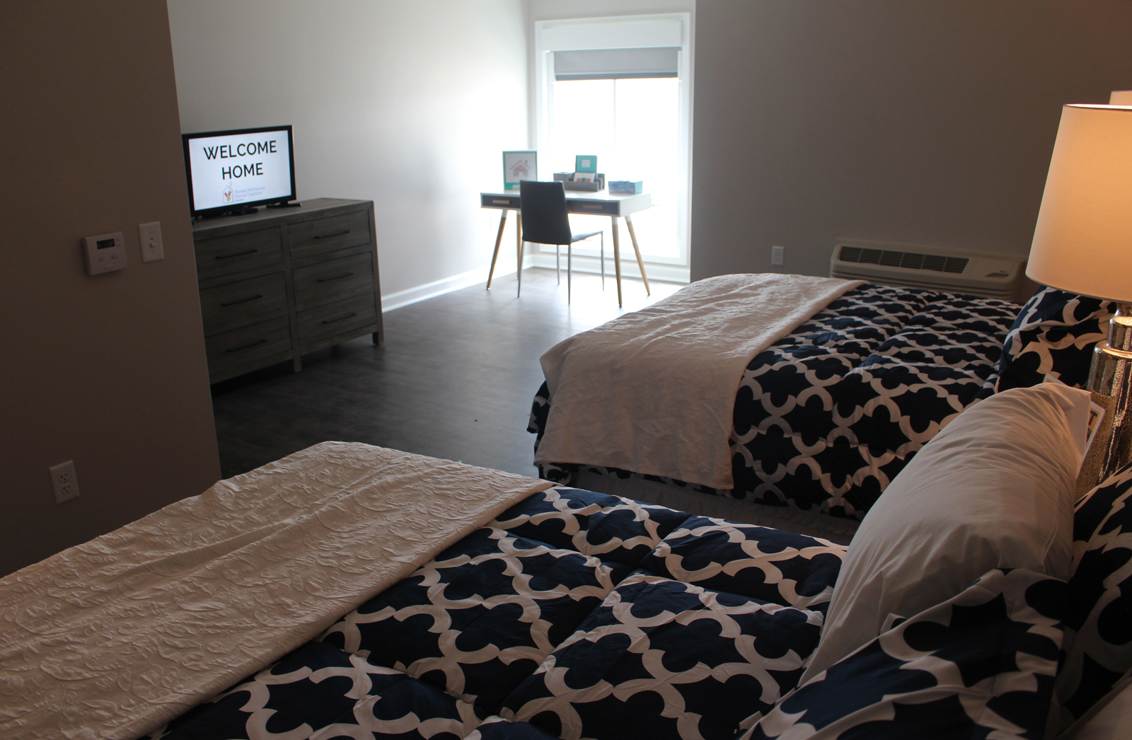 A recently remodeled room at the Ronald McDonald House, 620 S. 38th Ave., was on display during an open house Saturday, May 11, 2019. (Photo by Scott Stewart)