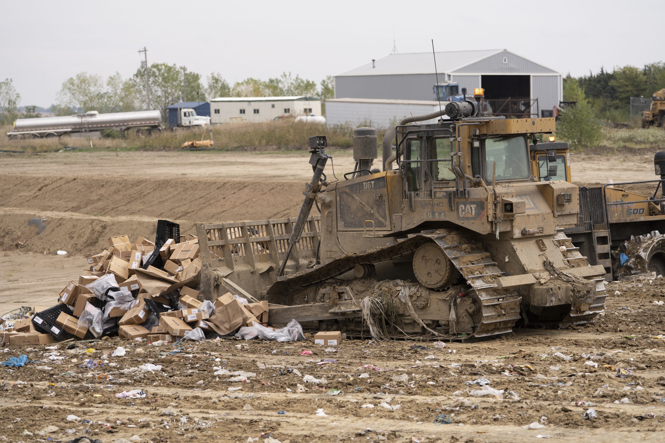 Bodfield said compactors, like this one from the Milford landfill, often trigger landfill fires.       (Jordan Opp/NNS)