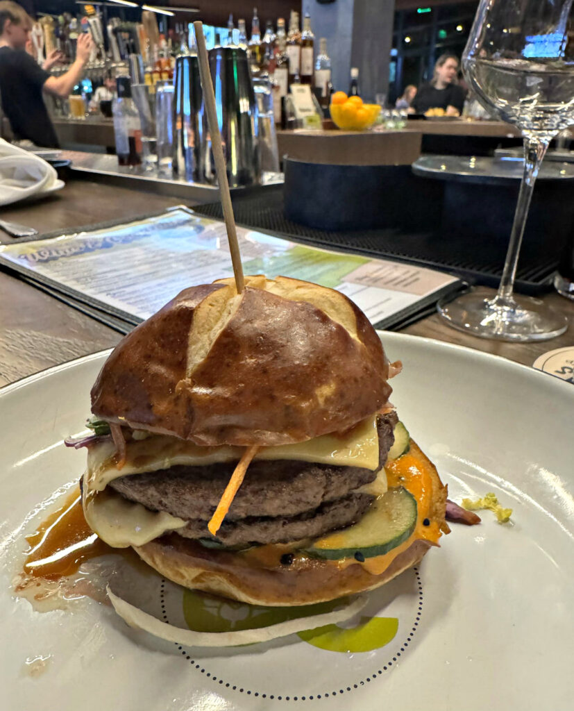 There’s a long lineup of burgers, the most interesting perhaps being the umami burger, with an Asian bent.<br />(Sarah Baker Hansen / Flatwater Free Press)