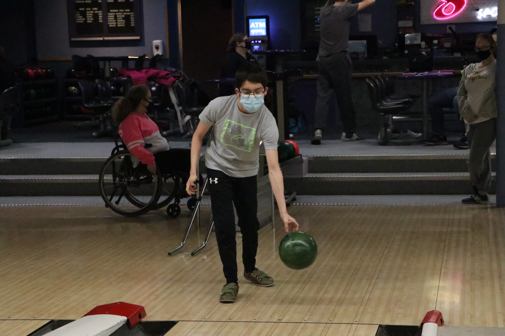Michael Cadena competes for the Ralston unified bowling team. (Pam Castaneda-Martinez)