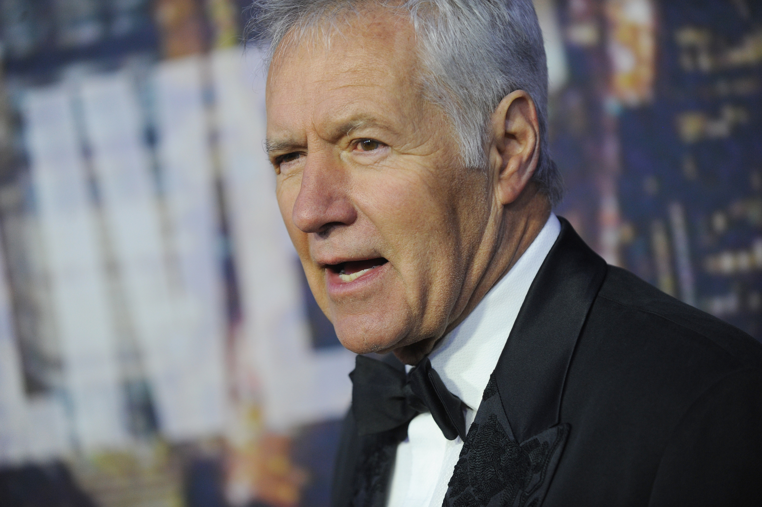 Alex Trebek attends the “Saturday Night Live” 40th Anniversary Celebration at Rockefeller Plaza on Feb. 15, 2015, in New York City. (MediaPunch/IPX via AP)