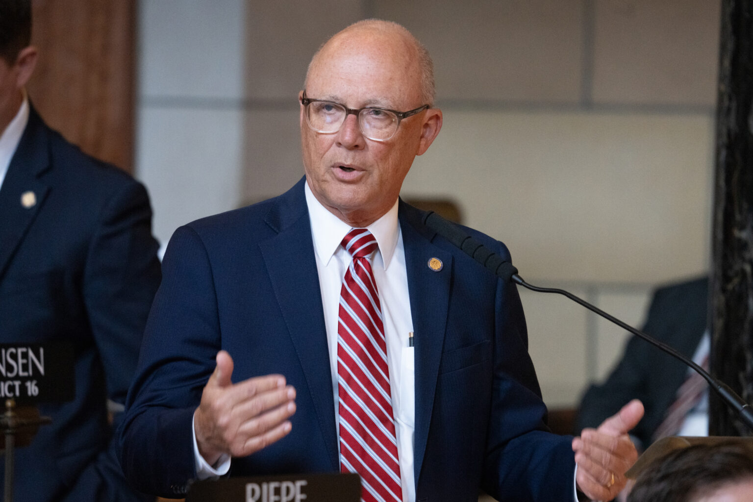 Speaker John Arch of La Vista on July 26, 2024.<br />(Zach Wendling / Nebraska Examiner)