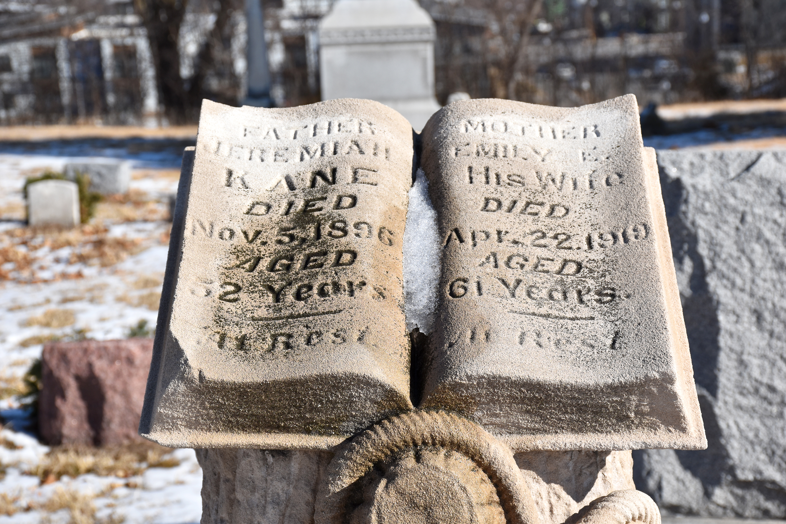 The cemetery’s nonprofit foundation has access to a treasure trove of archived information, meticulously researched by local historians, noted authors and various foundation members, offering insight into our city’s past, who we were, and how lives were once lived. (Carla Chance / The Daily Record)