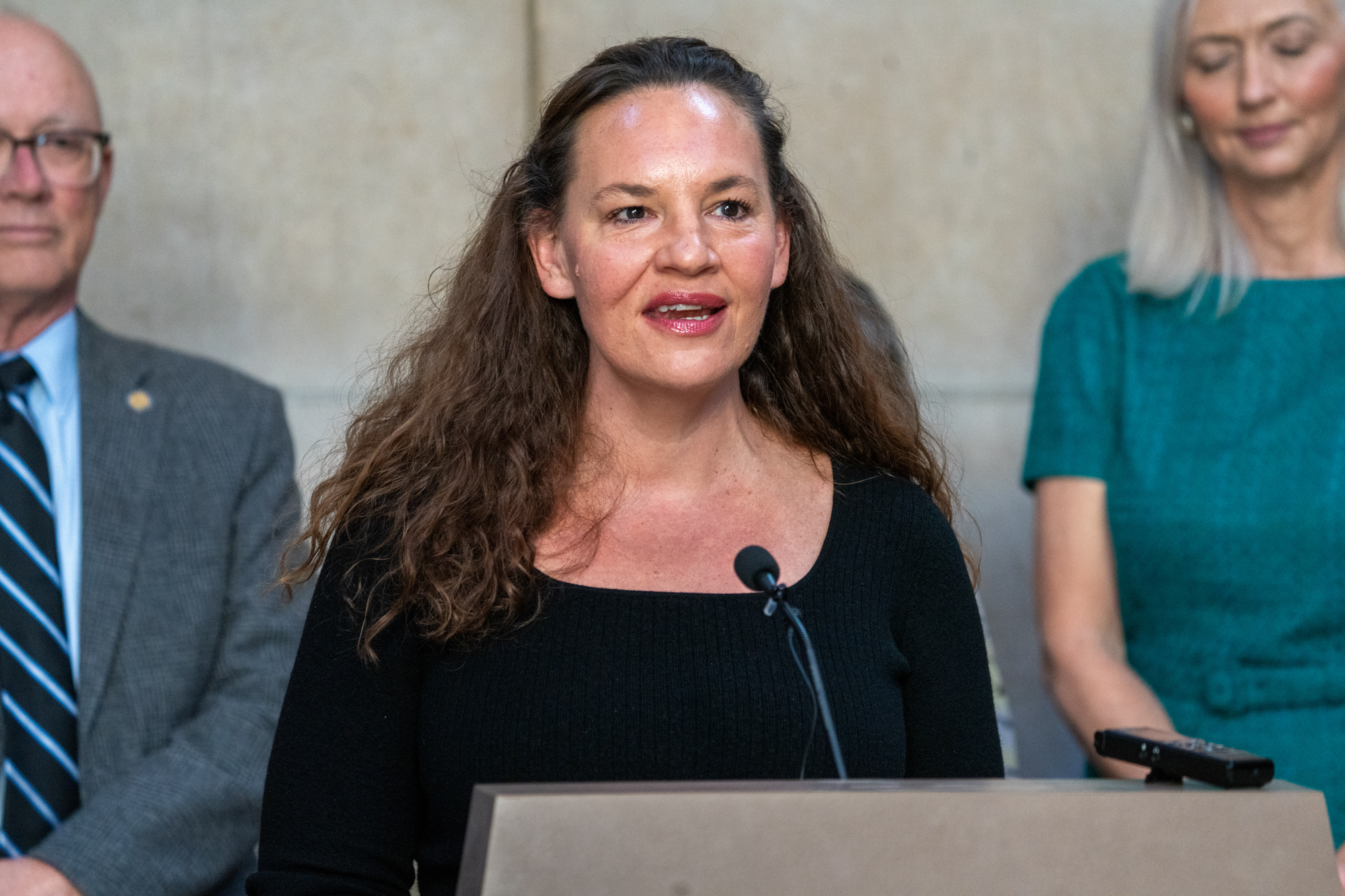 State Sen. Danielle Conrad of Lincoln.<br />(Zach Wendling / Nebraska Examiner)