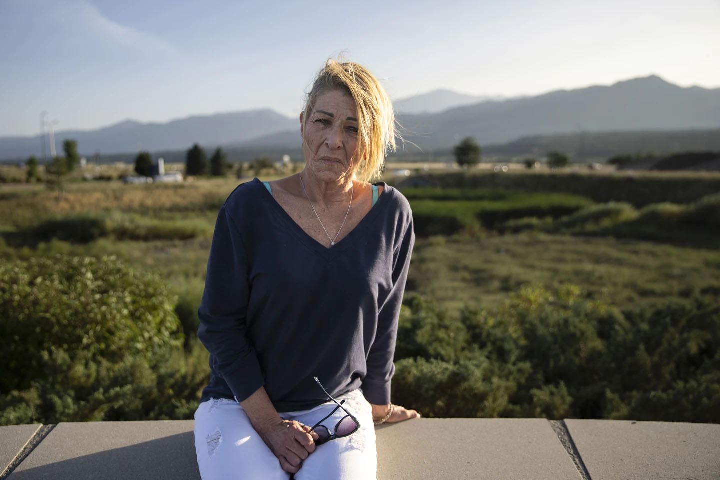 Kandy Fuelling poses for a portrait in Colorado Springs, Colorado, August 20, 2023.<br />(Robert Bumsted / AP Photo)