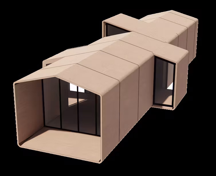 The Compact House is made using ultra-high-performance concrete.<br />(Pablo Moyano Fernández / The Conversation)