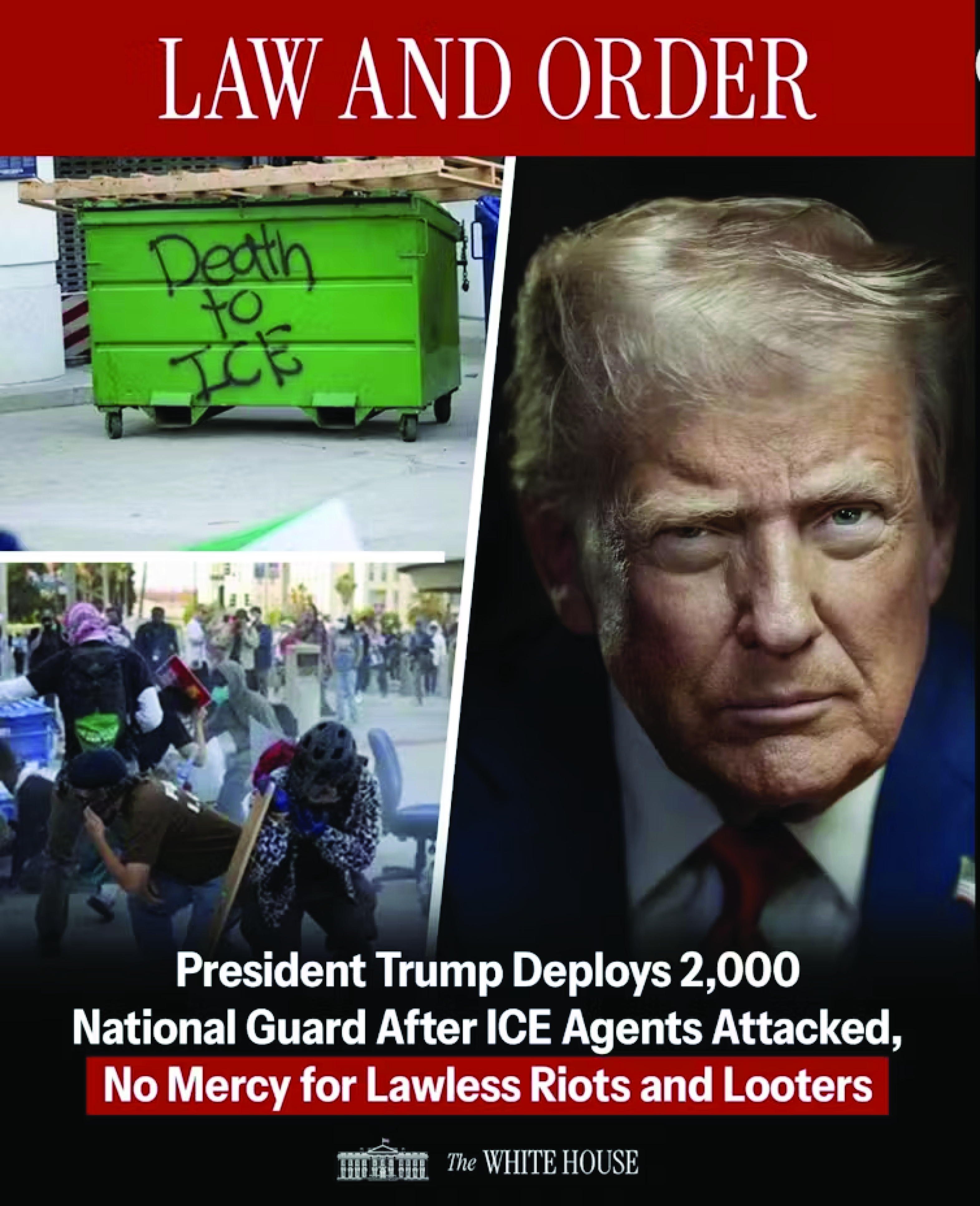 A June 2025 Facebook post from the White House.<br />(White House Facebook account)