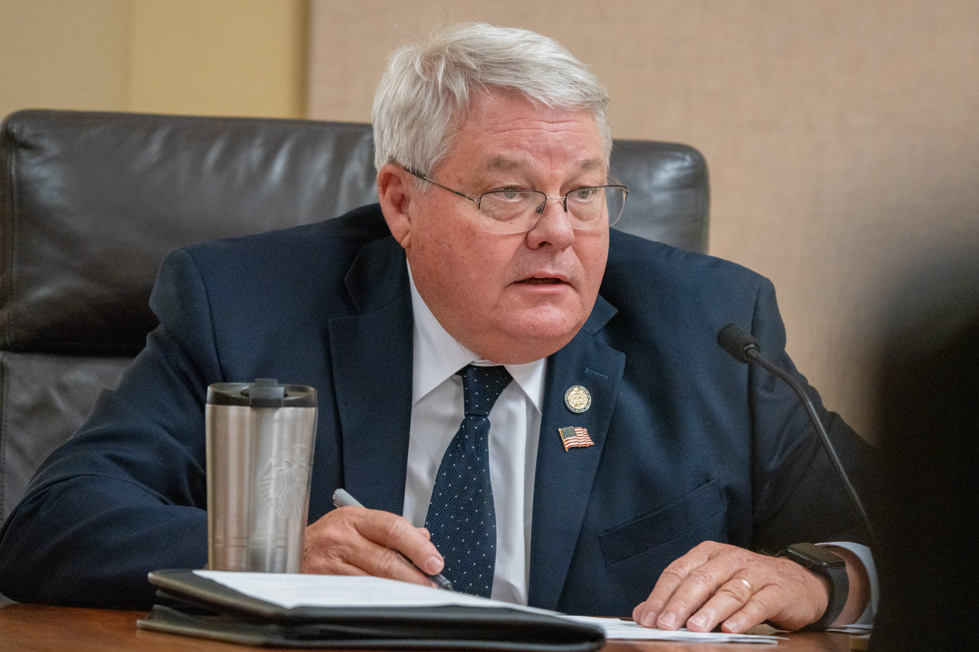 State Sen. Rick Holdcroft of Bellevue on July 31, 2024.<br />(Zach Wendling / Nebraska Examiner)