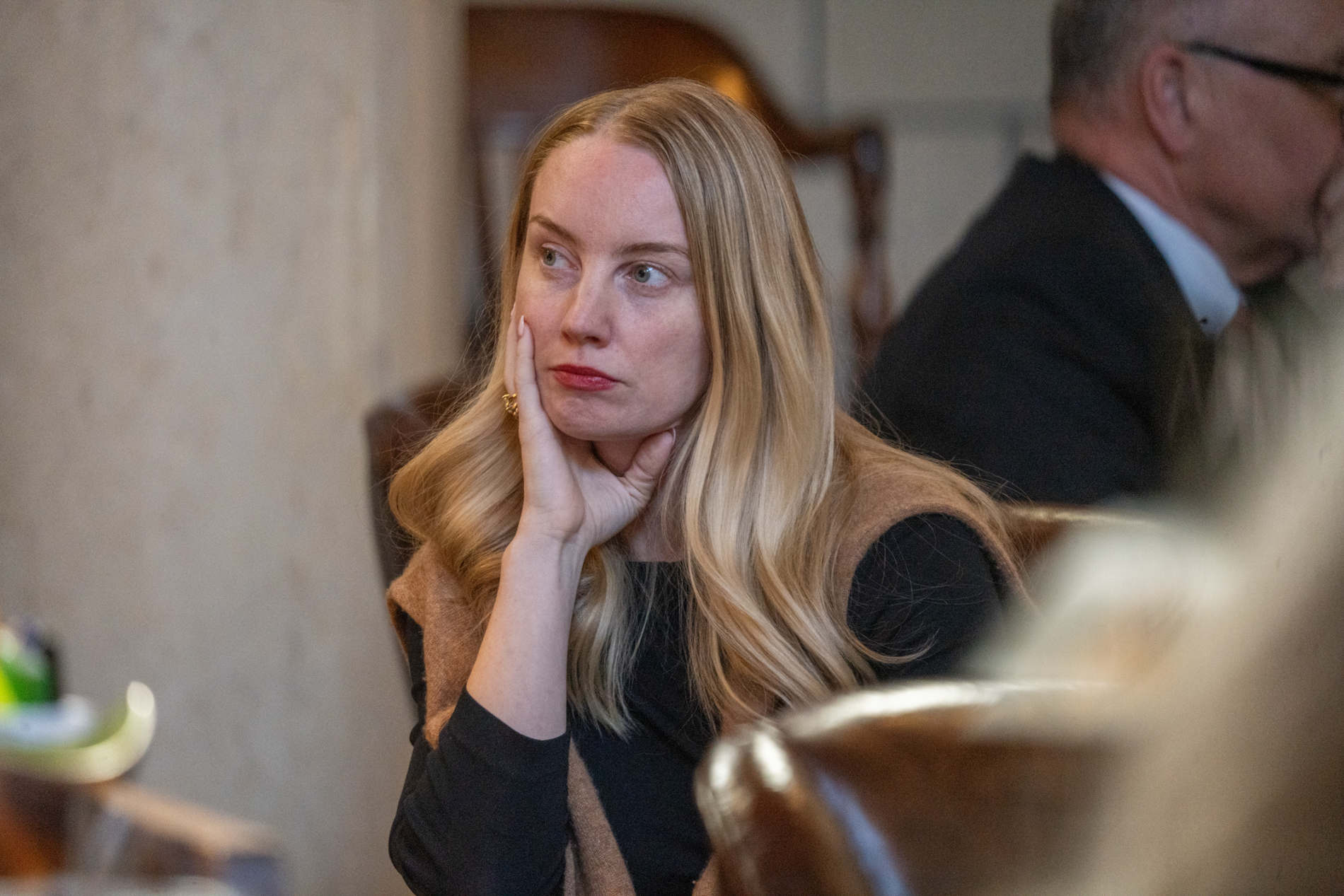 State Sen. Megan Hunt of Omaha, March 31, 2025.<br />(Zach Wendling / Nebraska Examiner)