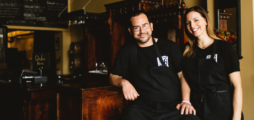 Paul and Jessica who own Block 16, a farm-to-table street food restaurant in downtown Omaha.<br />(Courtesy photo by The Mullers)