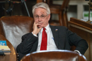 State Sen. Loren Lippincott of Central City, April 8, 2025.<br />(Zach Wendling / Nebraska Examiner)