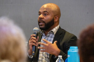 State Sen. Terrell McKinney of Omaha, July 21, 2024.<br /> (Zach Wendling / Nebraska Examiner)