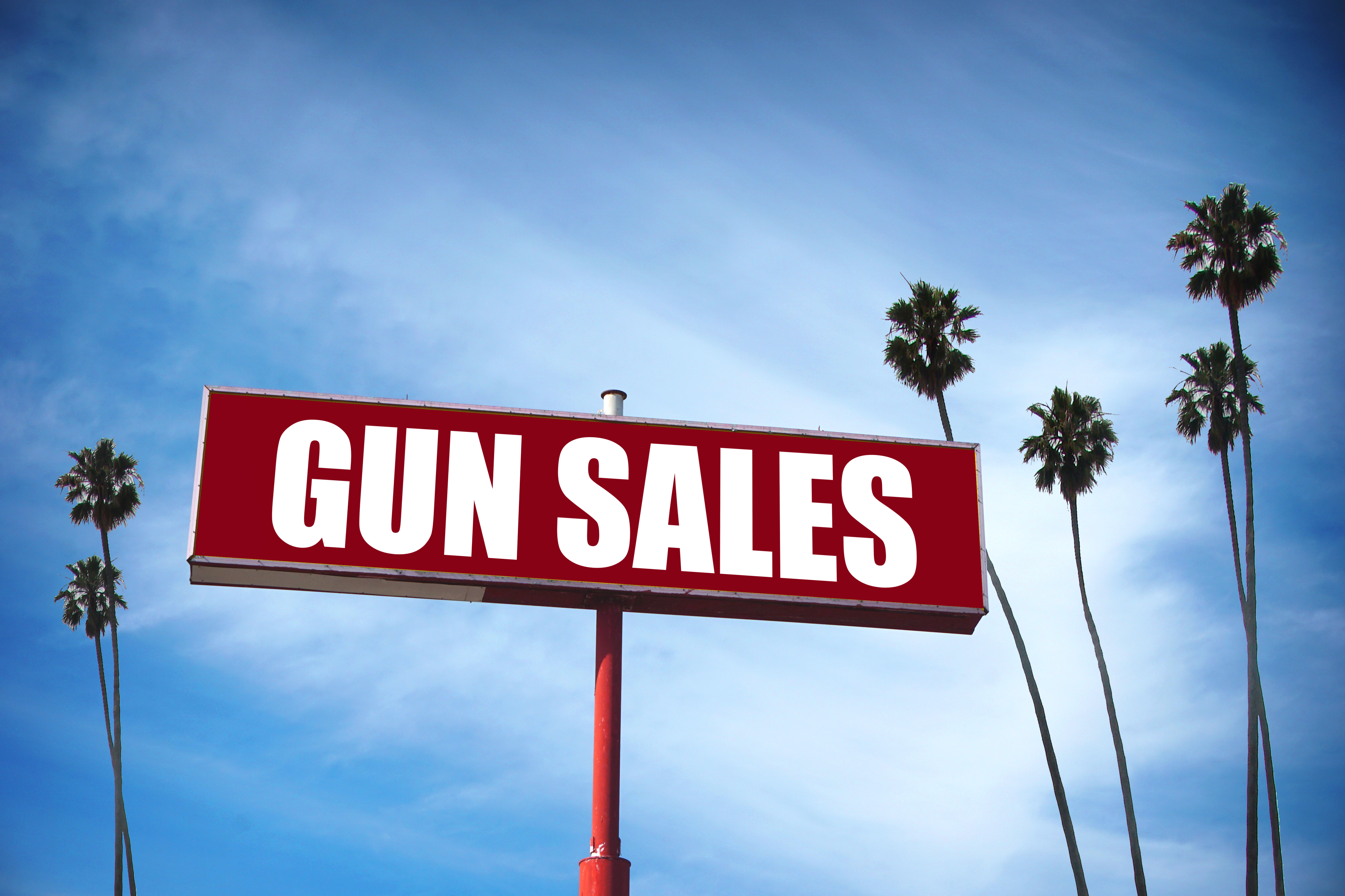 Gun Sales sign.<br />(Shutterstock)