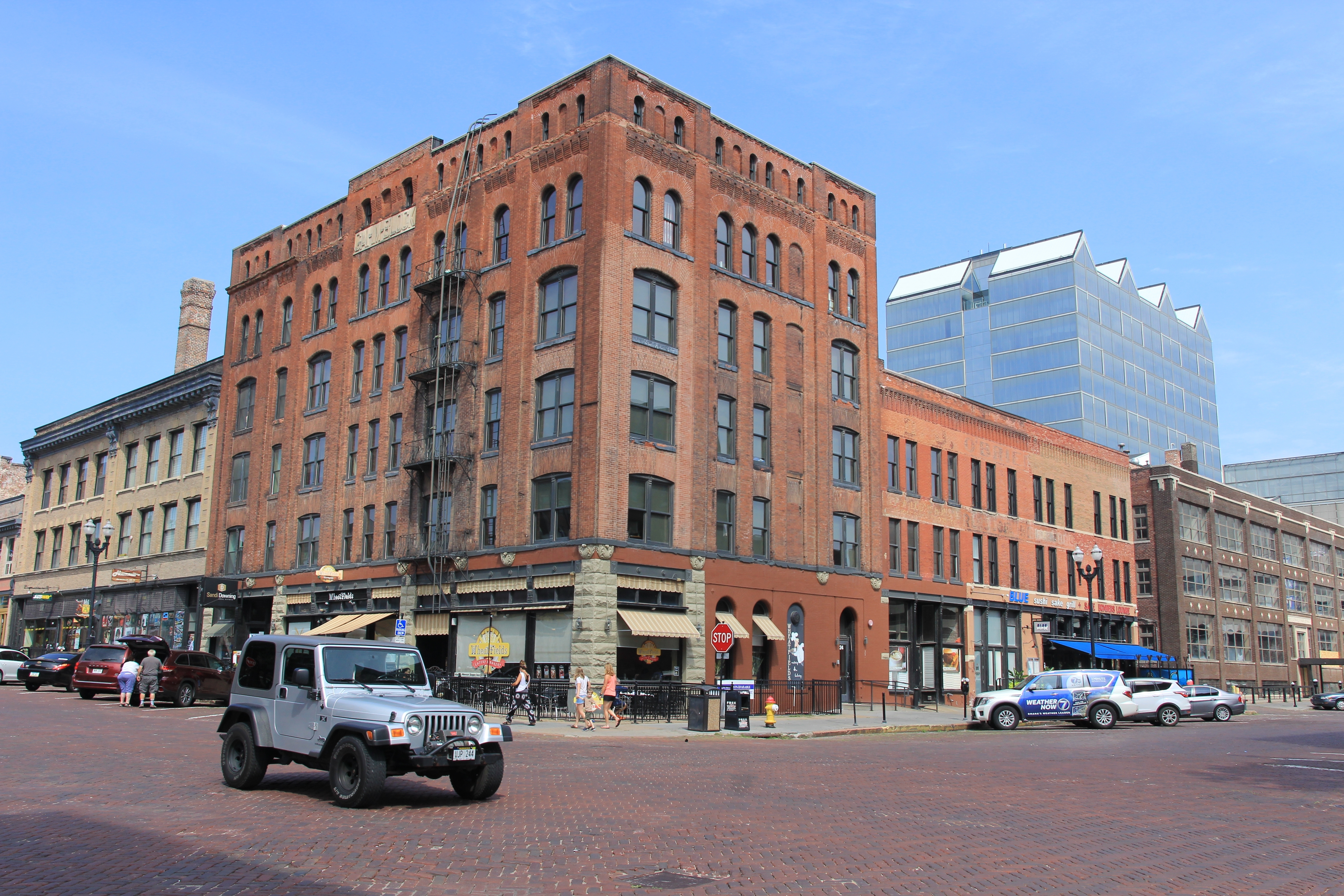Omaha, Nebraska, August 2020: the intersection at the historic Old Market of Omaha.<br />(Shutterstock)