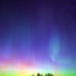 The aurora borealis lights up the night sky north of Dunkerton, Iowa, Sunday night, Nov. 7, 2004.
(Brandon Pollock / Waterloo Courier / AP Photo)