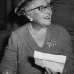 Mystery writer Agatha Christie, pictured in 1957, writes about different types of villains and heroes who provide the thrills in her mysteries, novels and plays. 
 (DH / AP Photo)