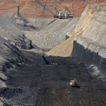 The Spring Creek Mine in Decker, Mont., is just one mine in the Powder River Basin, the most productive coal-producing region in the U.S.
(Matthew Brown / AP Photo)
