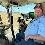 Kentucky Farmer Caleb Ragland sits in his combine while harvesting corn in Magnolia, Ky., Sept. 12, 2025. 
(Dylan Lovan / AP Photo)