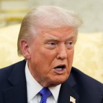 President Donald Trump meets with NATO Secretary General Mark Rutte in the Oval Office of the White House, Wednesday, Oct. 22, 2025, in Washington. 
(Alex Brandon / AP Photo)