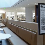 This image taken from video shows the Gallery Hall food area in Ford Motor Co.'s new headquarters building, Monday, Nov. 10, 2025, in Dearborn, Mich. 
(Mike Householder / AP Photo)