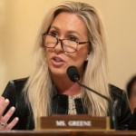 Rep. Marjorie Taylor Greene, R-Ga., speaks during a hearing of the House Committee on Homeland Security on Capitol Hill in Washington, Thursday, Dec. 11, 2025.
(Mark Schiefelbein / AP Photo)
