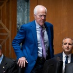 Sen. John Cornyn, R-Texas, arrives for a hearing of the Senate Finance Committee on Capitol Hill, Thursday, July 30, 2026, in Washington.
(Mark Schiefelbein / AP Photo)