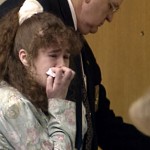 In this image from video provided by WBIR-TV, Christa Pike cries after being sentenced to death on March 30, 1996 in Knoxville, Tenn.
(WBIR-TV via AP)