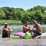Vistors hanging out on the Niobrara National Scenic River.
(B. Allen / NPS Photo)