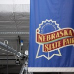 A Nebraska State Fair banner at the State Fair on Aug 29, 2025.
(Juan Salinas II / Nebraska Examiner)