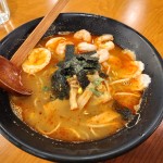 Spicy shrimp ramen from Oyoto Sushi and Ramen. For spice and shrimp lovers: this dish was a blast. Plus the wooden ladle was a fun touch.
(Austin Petak / The Daily Record)