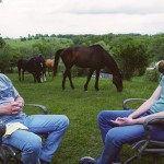 Randy (left) and Nick Beaulieu sit down to talk in “My Omaha,” a documentary Nick made. The film tracks Omaha’s emerging social justice movement and Nick’s attempt to repair his relationship with his father. 
(Courtesy of Nick Beaulieu)