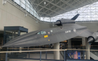An SR-71 – nicknamed Blackbird – greets visitors to the Strategic Air Command and Aerospace Museum near Ashland. 
(Tim Trudell / The Daily Record)