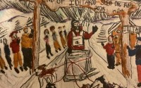 The winning art design for the Iditarod education program was created by Teagan Rodrigo, a seventh-grade student at Concordia Junior-Senior High School in northwest Omaha. 
(Tim Trudell / The Daily Record)