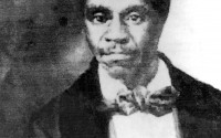 Shown is a copy of a photograph taken in the 1800s of slave Dred Scott that was found in the historic courthouse located in Thebes, Ill. Scott, the slave whose legal fight for freedom became a landmark U.S. court ruling, is said to have done time in the dungeons below the old courthouse. 
(The Southeast Missourian / AP Photo)
