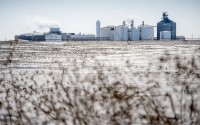 AltEn ethanol plant in Mead, Neb. was closed in February 2021. It is subject to a clean-up order from state environmental regulators. Investigators say more research is needed to determine if long-term exposure to neonicotinoids impacts health. (Justin Wan / Lincoln Journal Star via AP Photo)