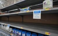 Shelves typically stocked with baby formula sit mostly empty at a store in San Antonio, Tuesday, May 10, 2022. A massive baby formula recall, combined with COVID-related supply chain problems, is getting most of the blame for the shortage that's causing distress for many parents across the U.S. but those aren’t the only reasons.
(Eric Gay / AP Photo)