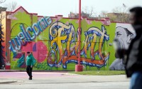 Mural in downtown Flint, Michigan.
(Carlos Osorio / AP Photo)