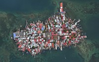 Buildings cover Gardi Sugdub Island, part of San Blas archipelago off Panama’s Caribbean coast, Saturday, May 25, 2024
(Matías Delacroix / AP Photo)