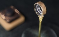 The Ultrahuman Rare luxury smart ring is on display at the Ultrahuman booth during the CES tech show Wednesday, Jan. 8, 2025, in Las Vegas. 
(John Locher / AP Photo)